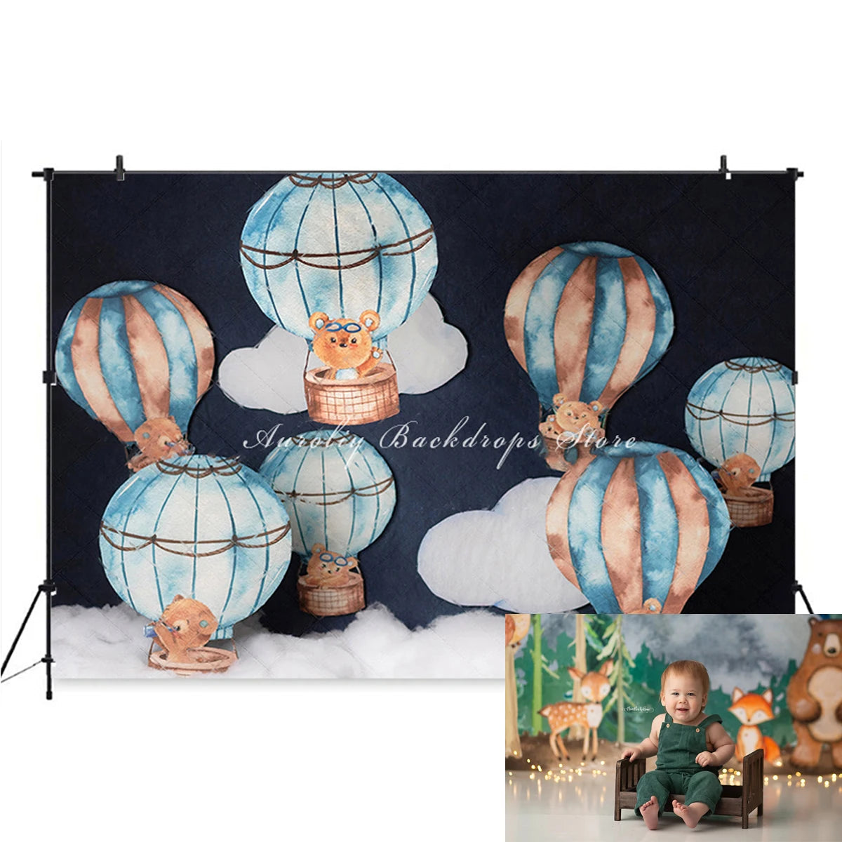 KMK - Hot Air Balloon Travel Backdrop