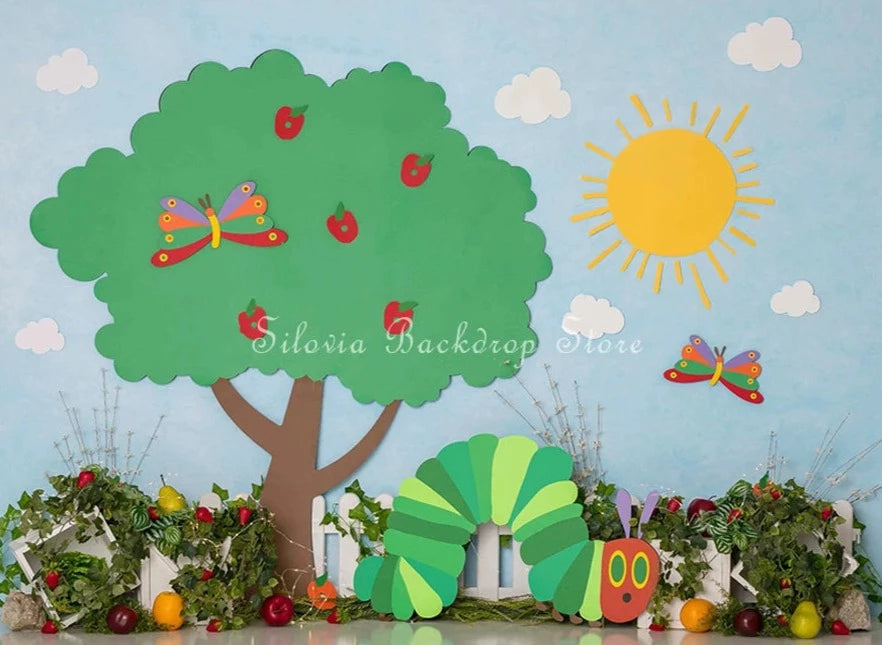 KMK - Hungry Caterpillar Spring Backdrop