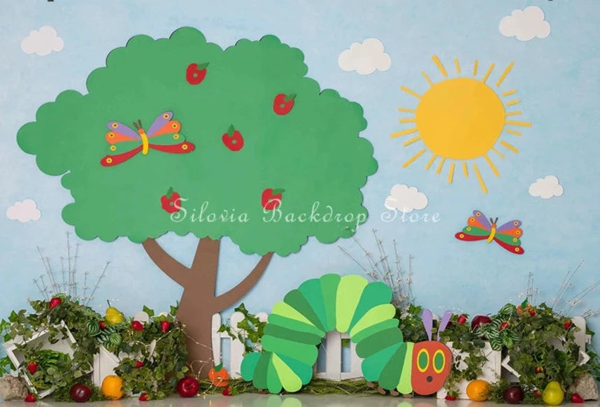 KMK - Hungry Caterpillar Spring Backdrop