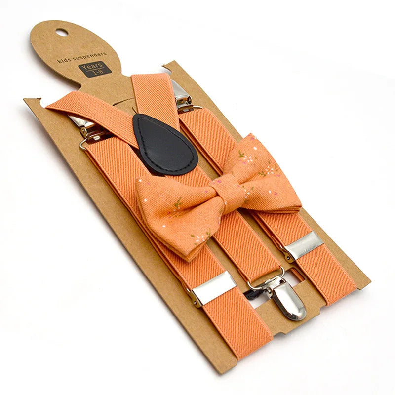 KMK - Kids Suspenders + Bowtie Set