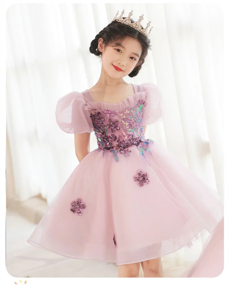 KMK - Kids Tulle Flower Dress