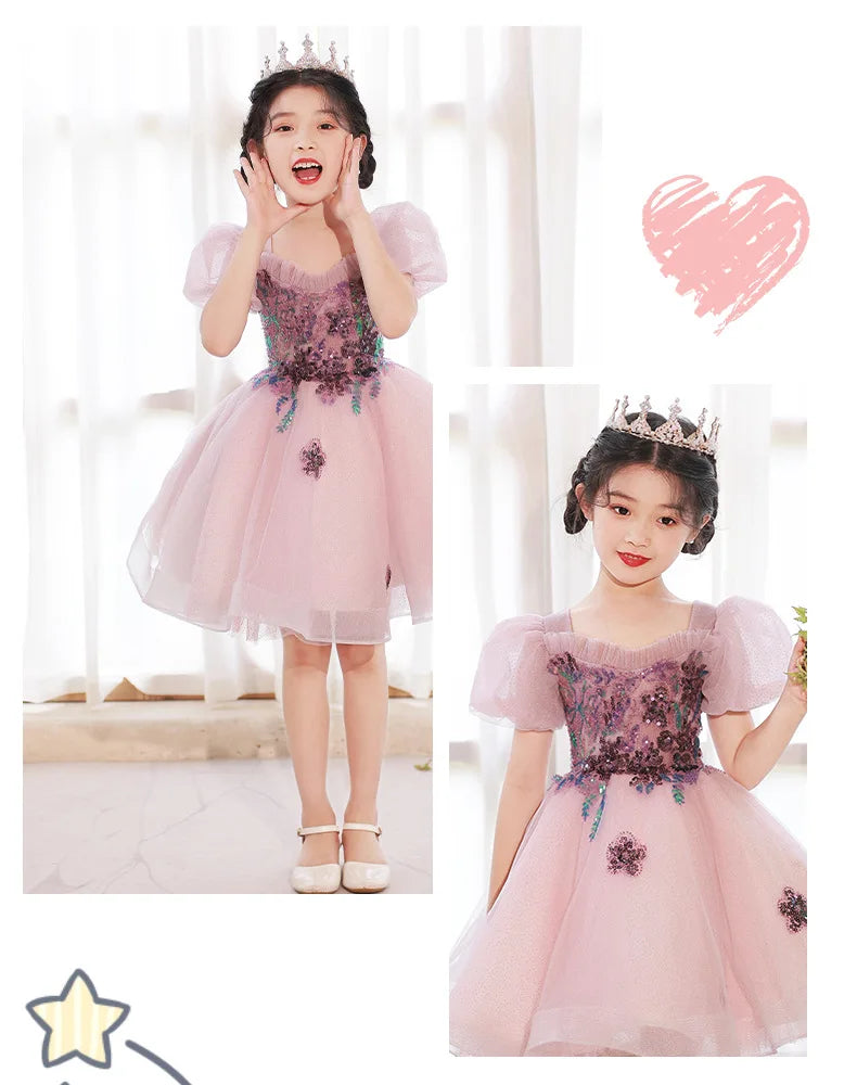 KMK - Kids Tulle Flower Dress