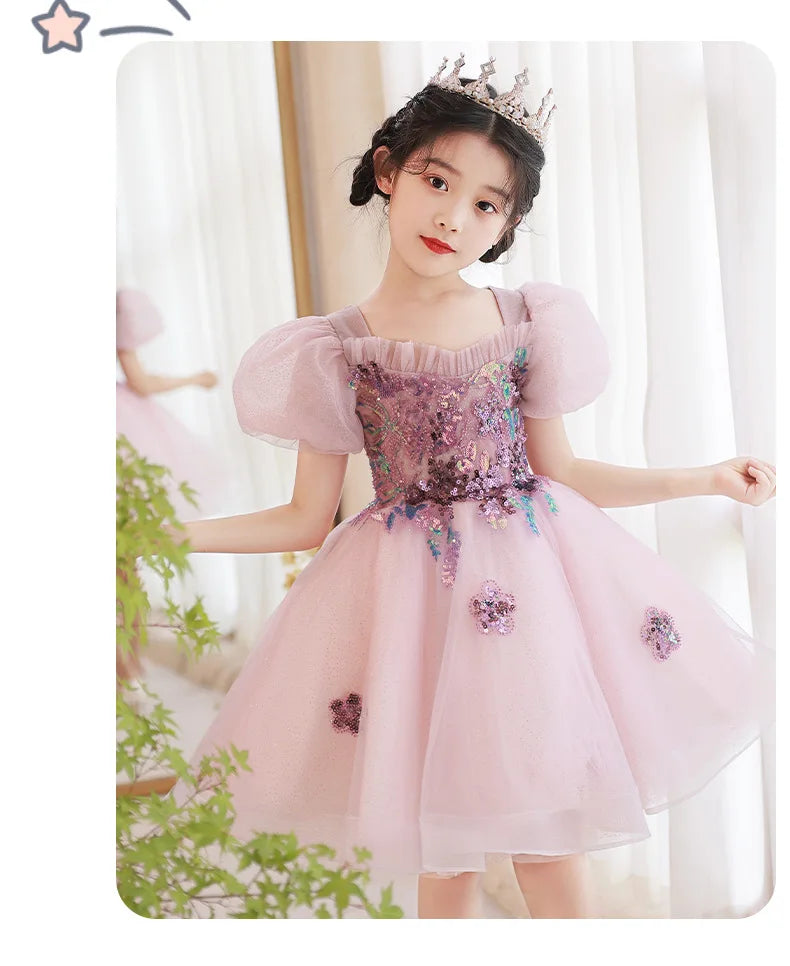 KMK - Kids Tulle Flower Dress