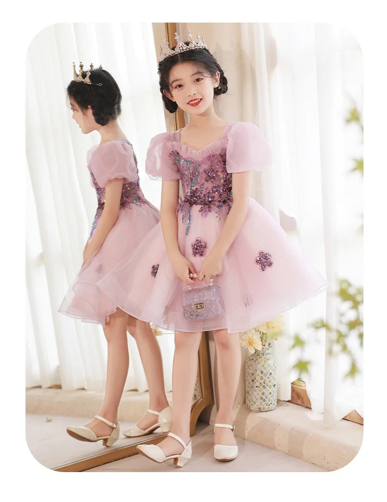 KMK - Kids Tulle Flower Dress