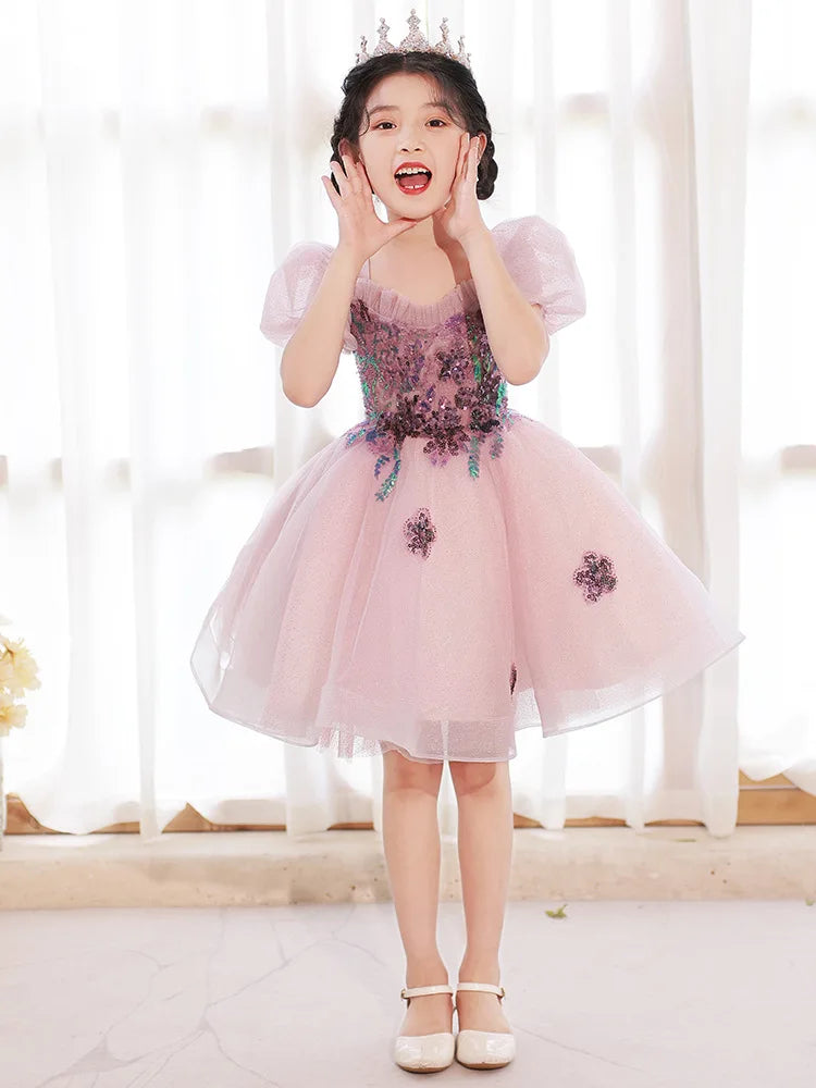 KMK - Kids Tulle Flower Dress