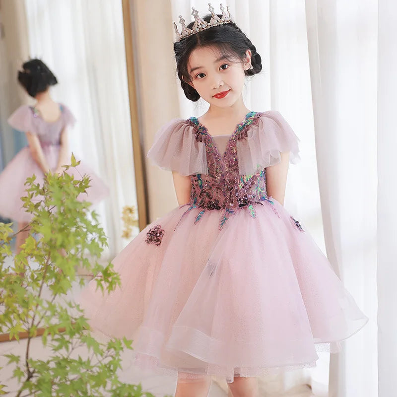 KMK - Kids Tulle Flower Dress