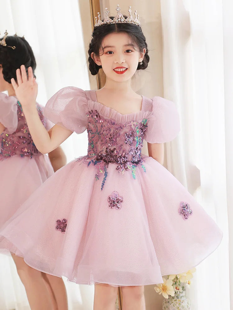 KMK - Kids Tulle Flower Dress