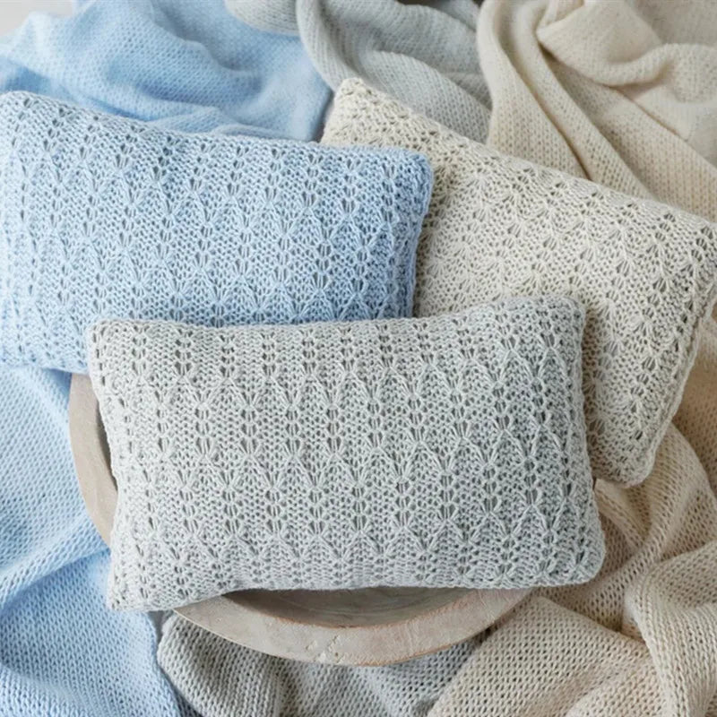 KMK - Knit Fabric Pillow + Wrap