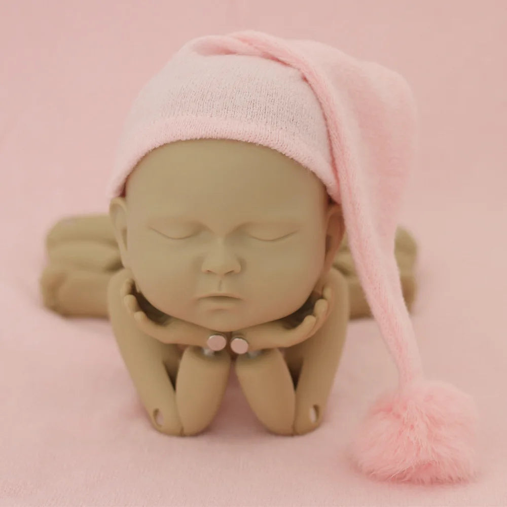 KMK - Knit Fur Ball Newborn Hat