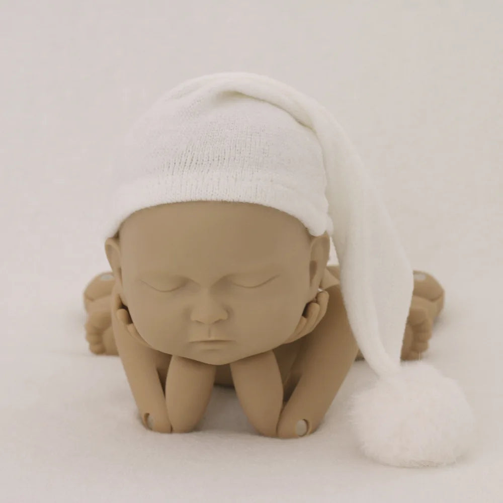 KMK - Knit Fur Ball Newborn Hat