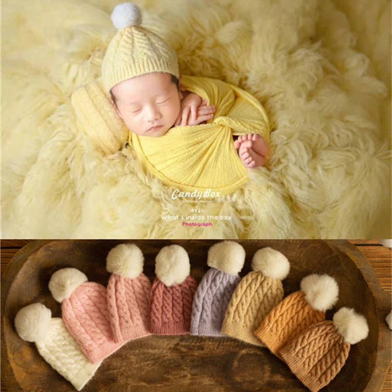 KMK - Knit Posing Pillow + Bonnet Set