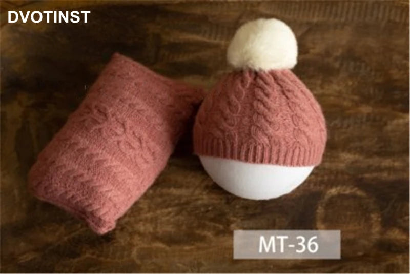 KMK - Knit Posing Pillow + Bonnet Set