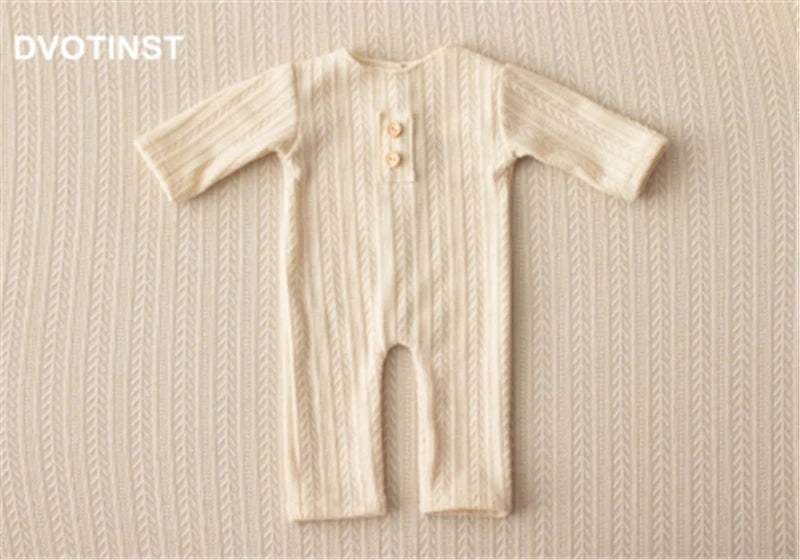 KMK - Knited Button Rompers Outfit