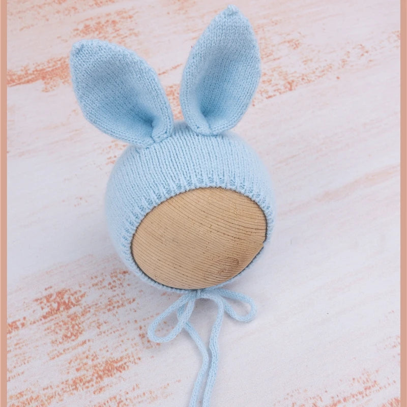 KMK - Knitted Bunny Bonnet - assorted colours