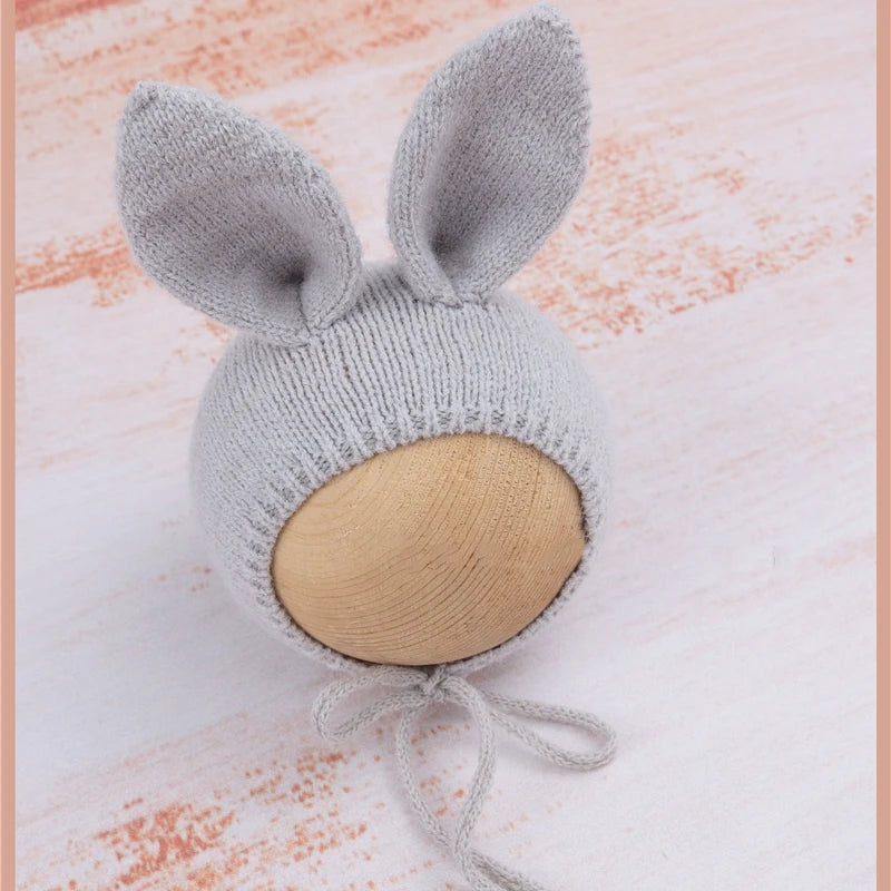 KMK - Knitted Bunny Bonnet - assorted colours