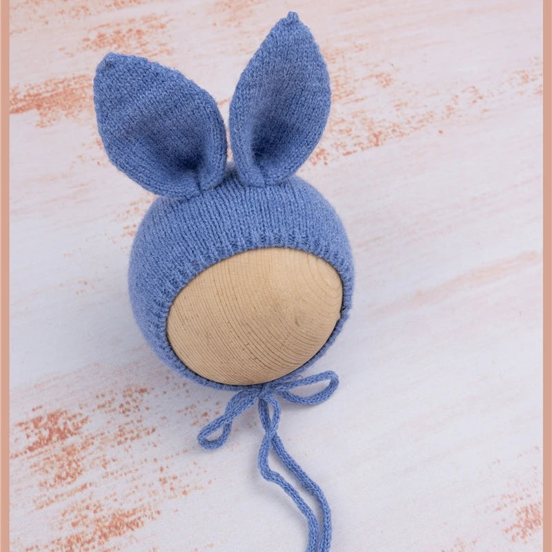 KMK - Knitted Bunny Bonnet - assorted colours