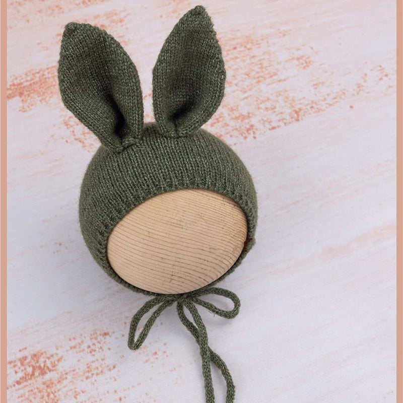 KMK - Knitted Bunny Bonnet - assorted colours