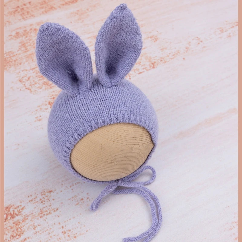 KMK - Knitted Bunny Bonnet - assorted colours