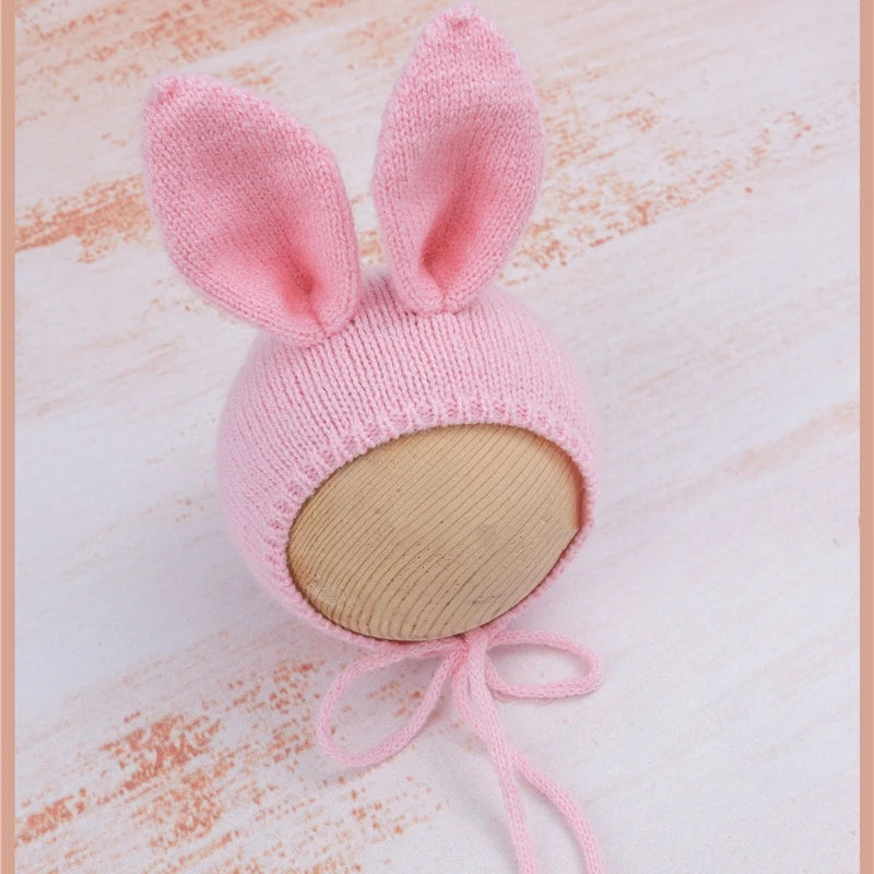 KMK - Knitted Bunny Bonnet - assorted colours