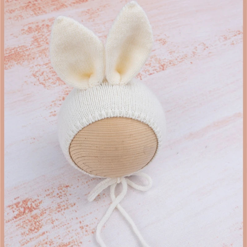 KMK - Knitted Bunny Bonnet - assorted colours