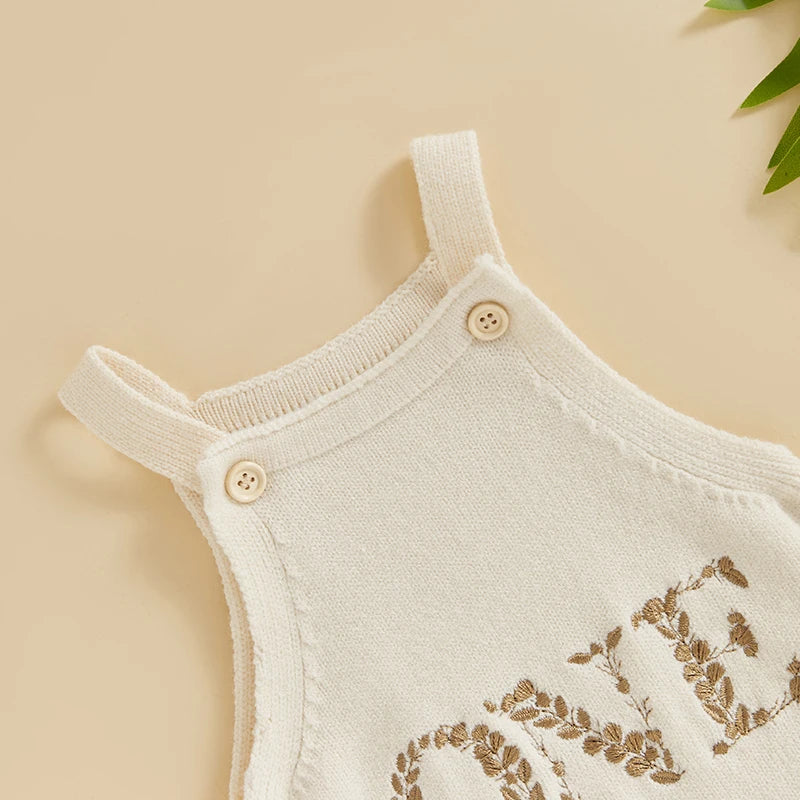 KMK - Knitted Embroidery Birthday Romper