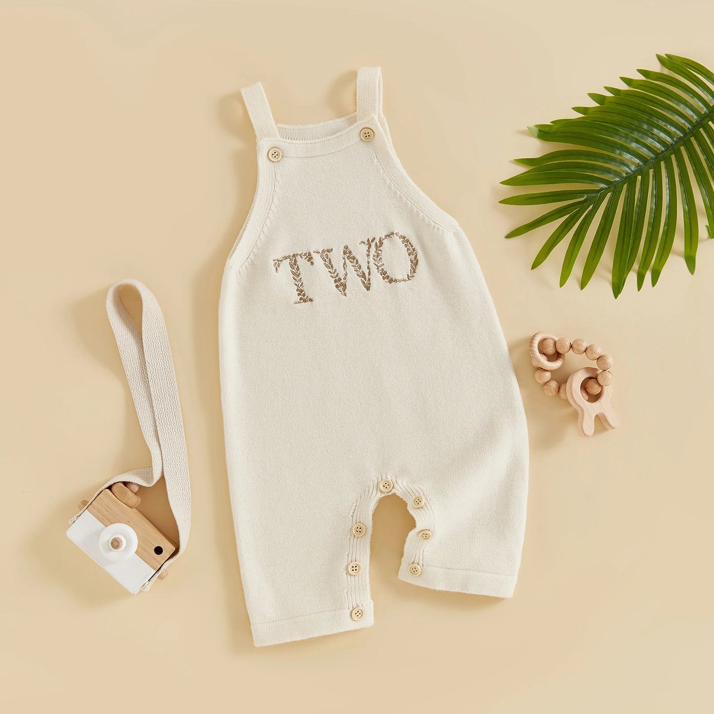 KMK - Knitted Embroidery Birthday Romper