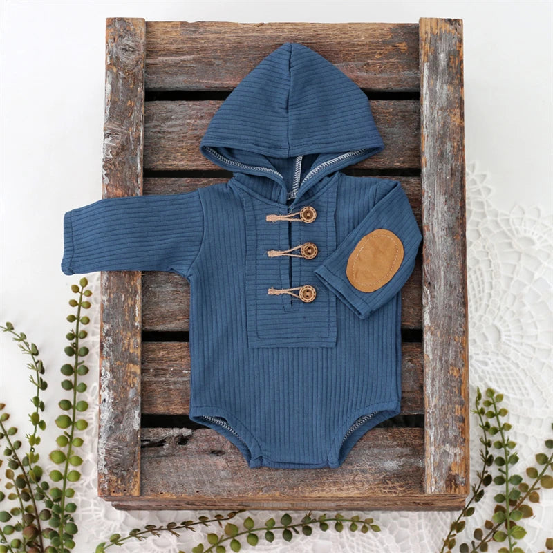 KMK - Knitted Romper Hooded Boys romper