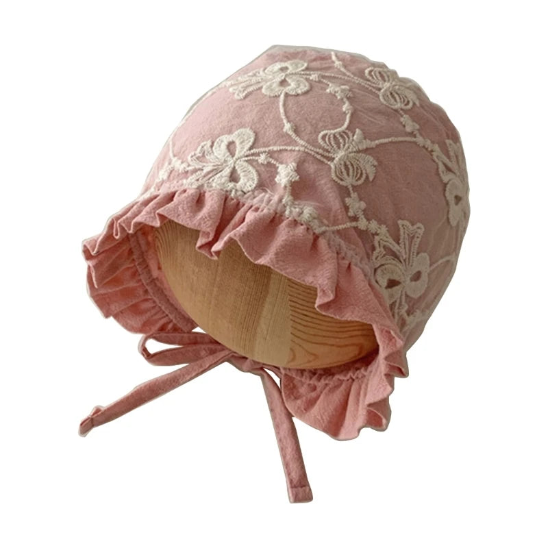 KMK - Lace Embroidery Bonnet