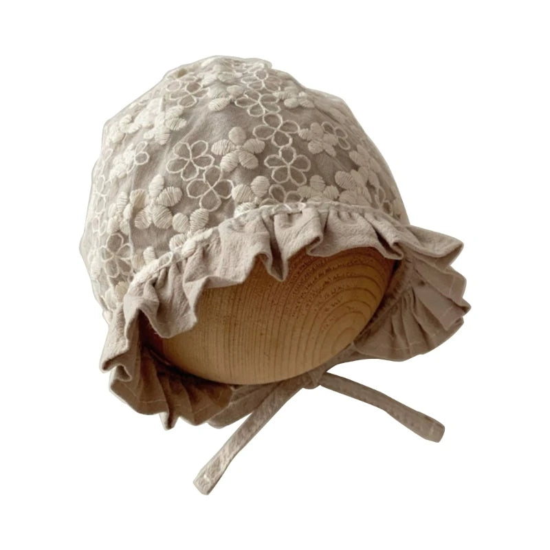 KMK - Lace Embroidery Bonnet