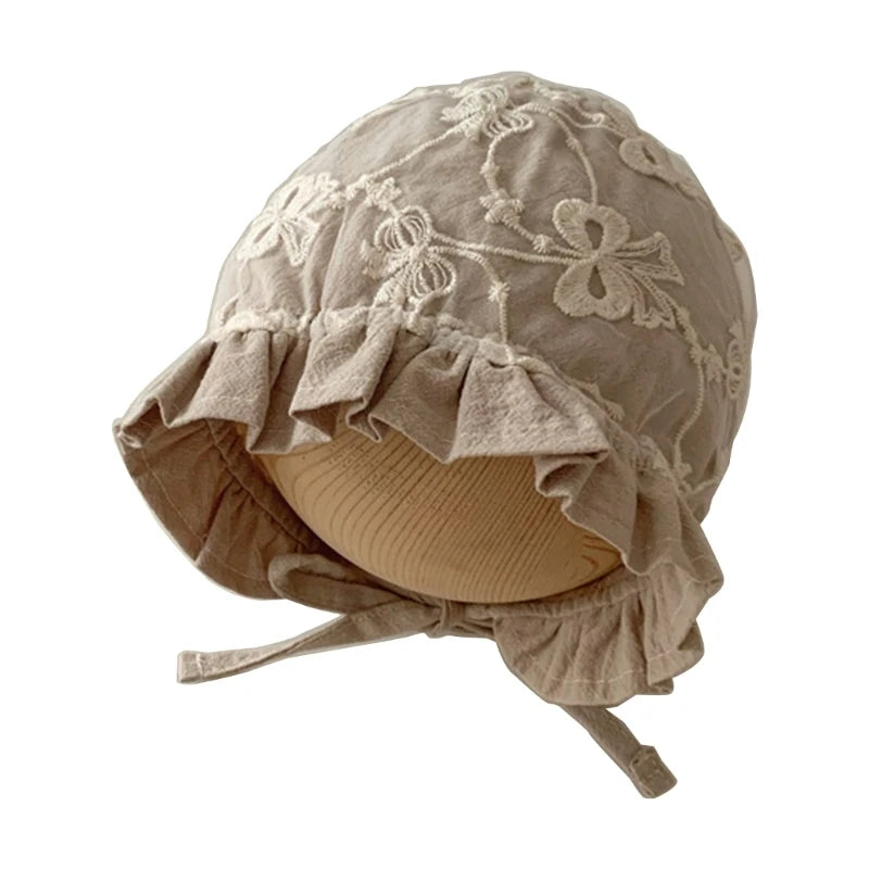 KMK - Lace Embroidery Bonnet