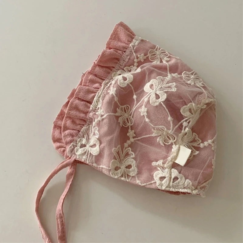 KMK - Lace Embroidery Bonnet