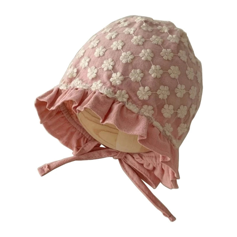 KMK - Lace Embroidery Bonnet