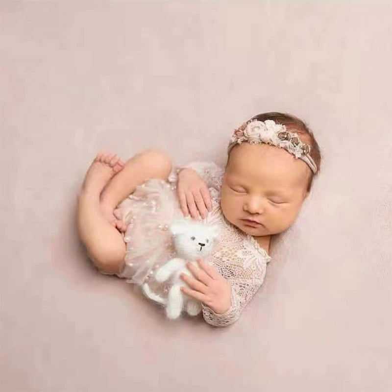 KMK - Lace Romper Headband Sets