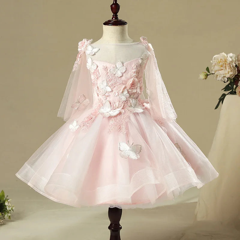 KMK - Lace and Tulle Flower Dress