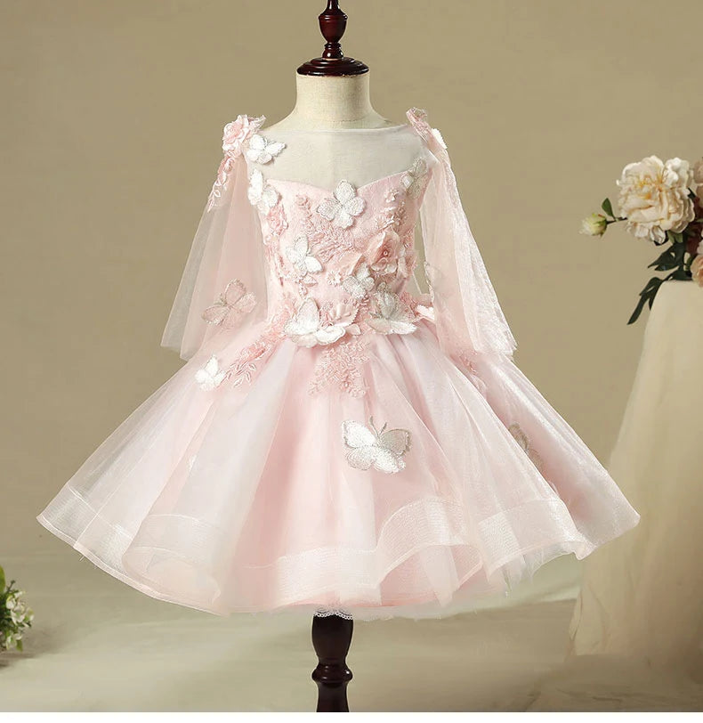 KMK - Lace and Tulle Flower Dress