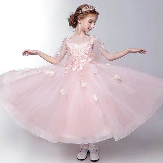 KMK - Lace and Tulle Flower Dress