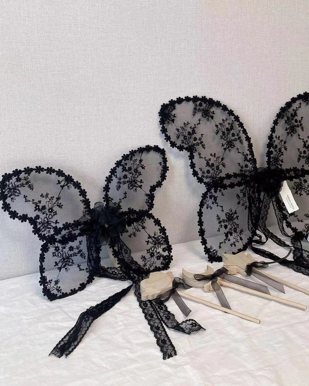 KMK - Large Lace Embroidery Butterfly Wings