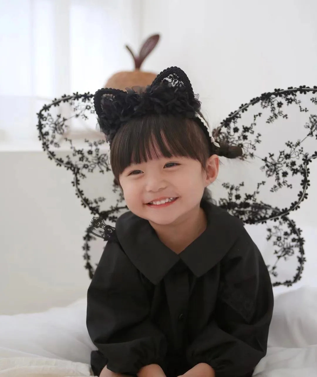 KMK - Large Lace Embroidery Butterfly Wings