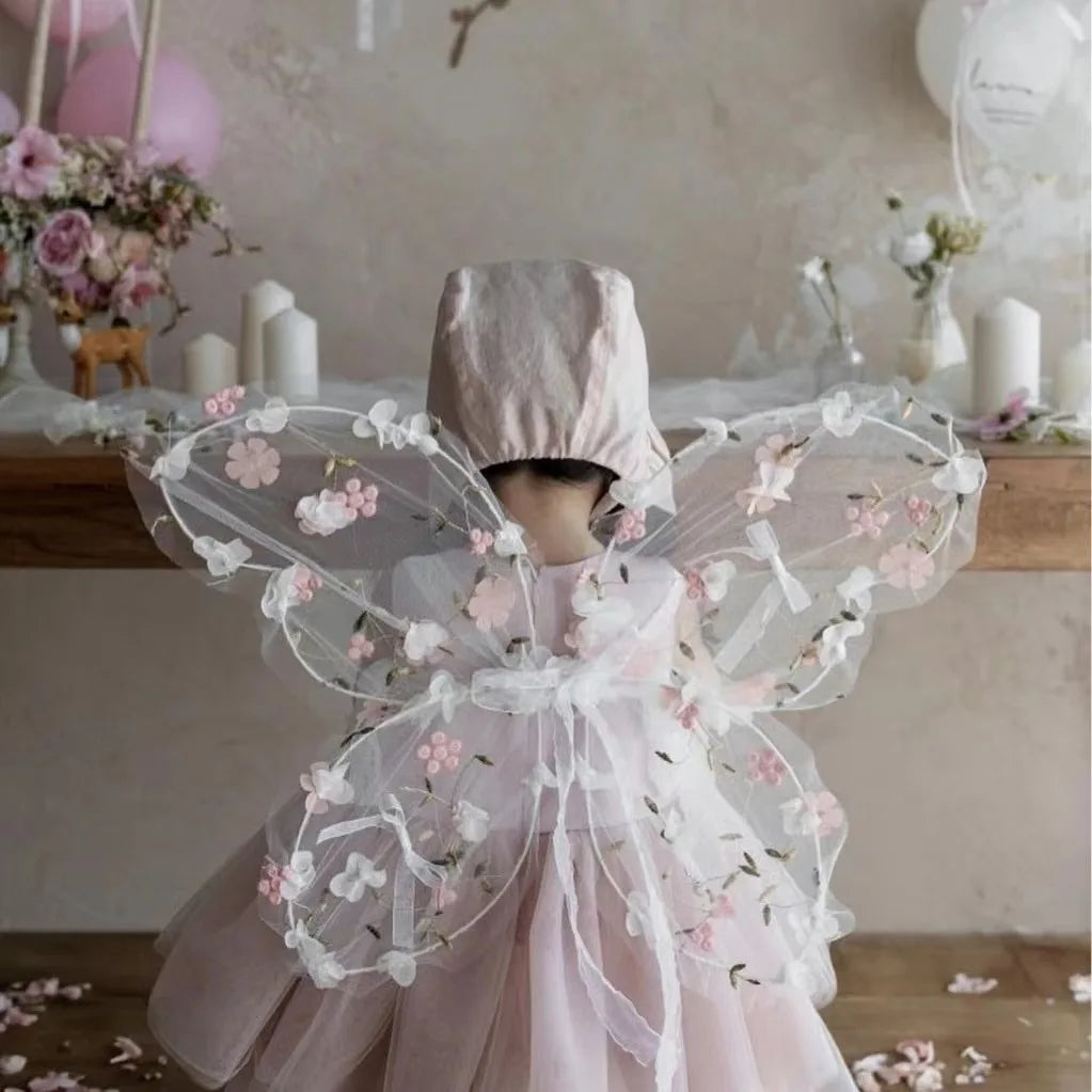 KMK - Large Lace Embroidery Butterfly Wings