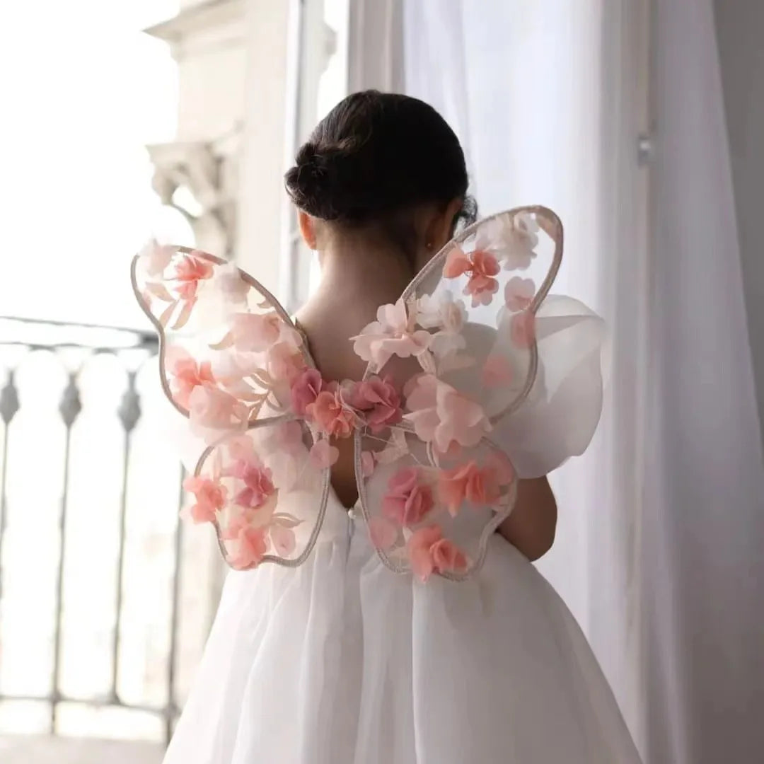 KMK - Large Lace Embroidery Butterfly Wings