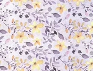 KMK - Lemon Floral watercolour backdrop