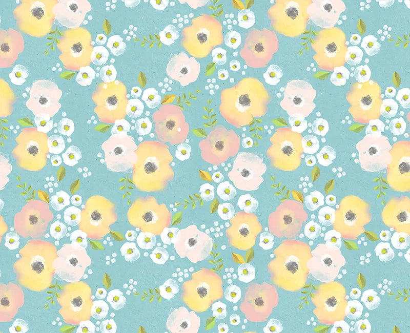 KMK - Light Blue spring mix watercolour backdrop