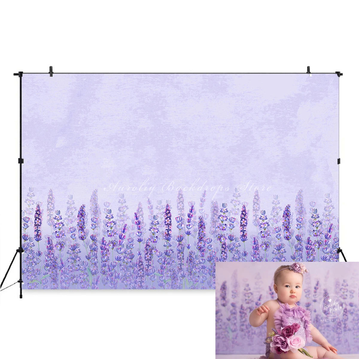 KMK - Lilac Garden Backdrop