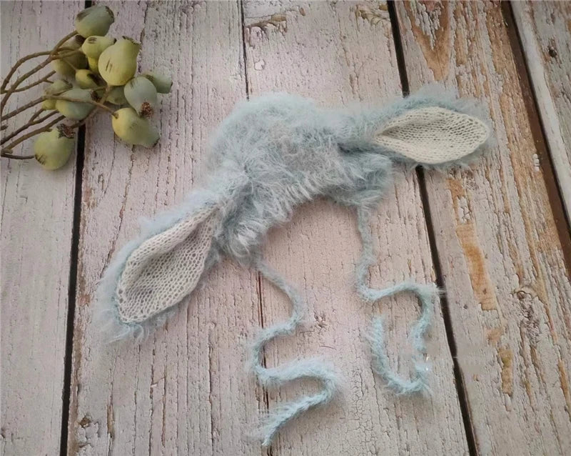 KMK - Long Ears Furry Bunny Rabbit Bonnet