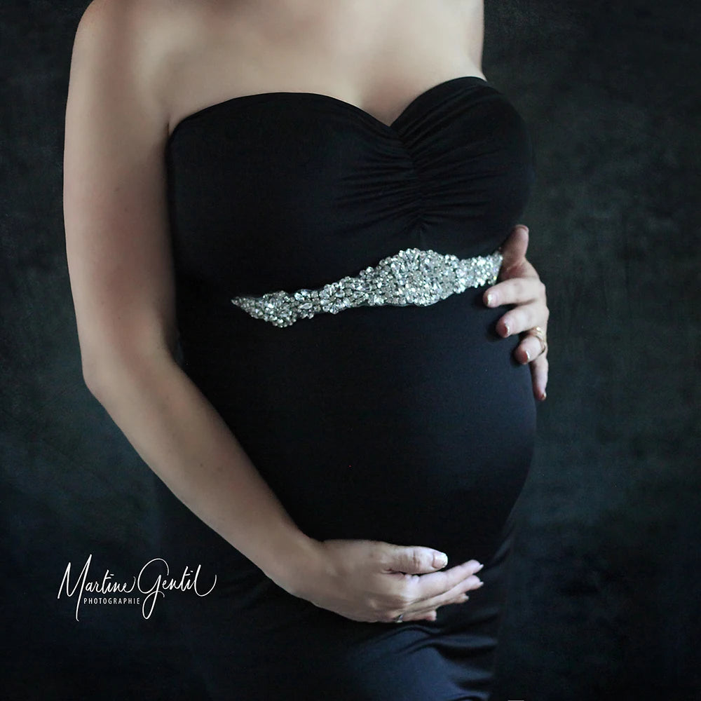 KMK - Maternity Rhinestone Belt Sash