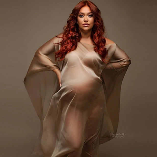 KMK - Maternity Soft Chiffon drape