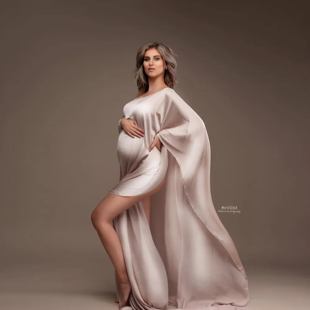 KMK - Maternity Soft Chiffon drape