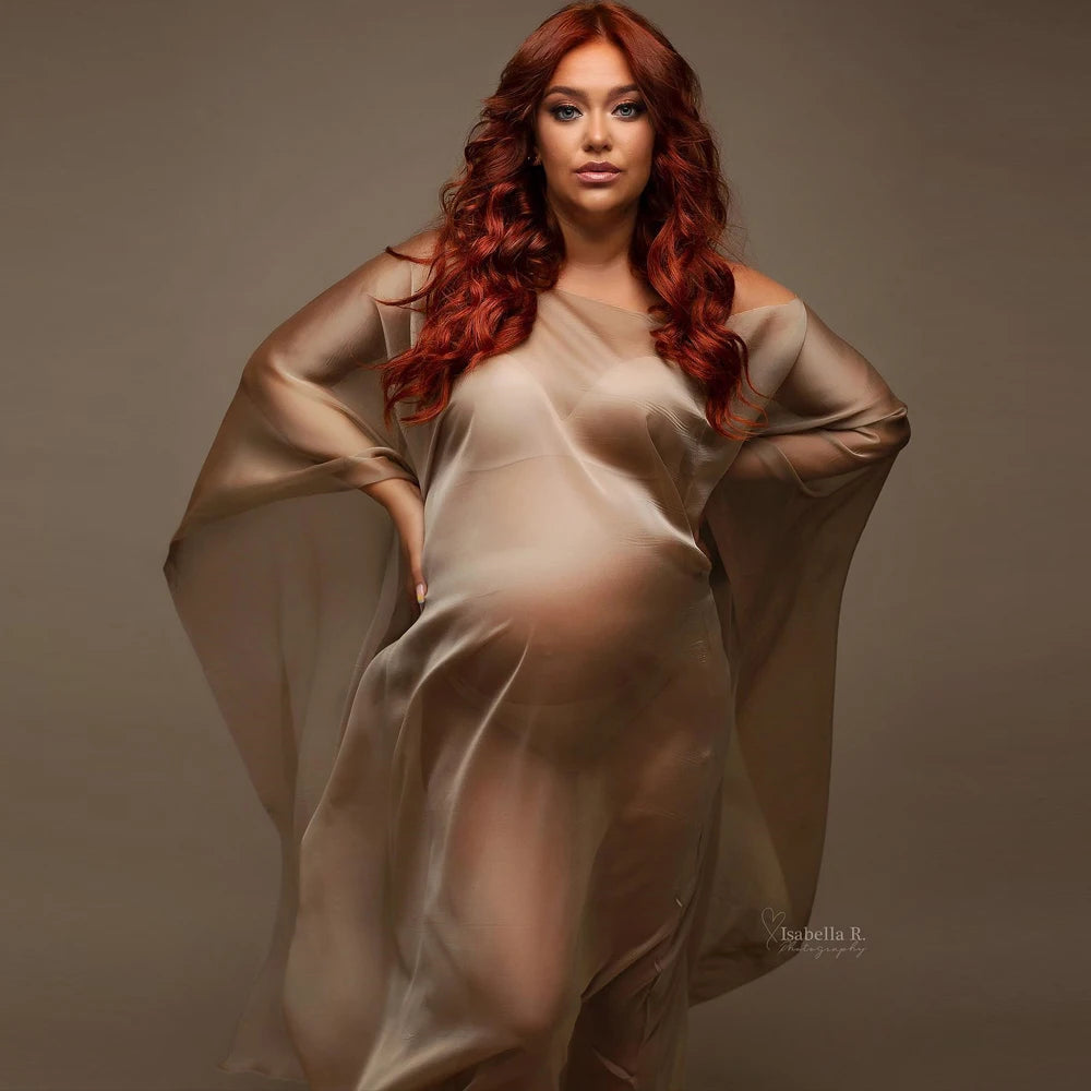 KMK - Maternity Soft Chiffon drape