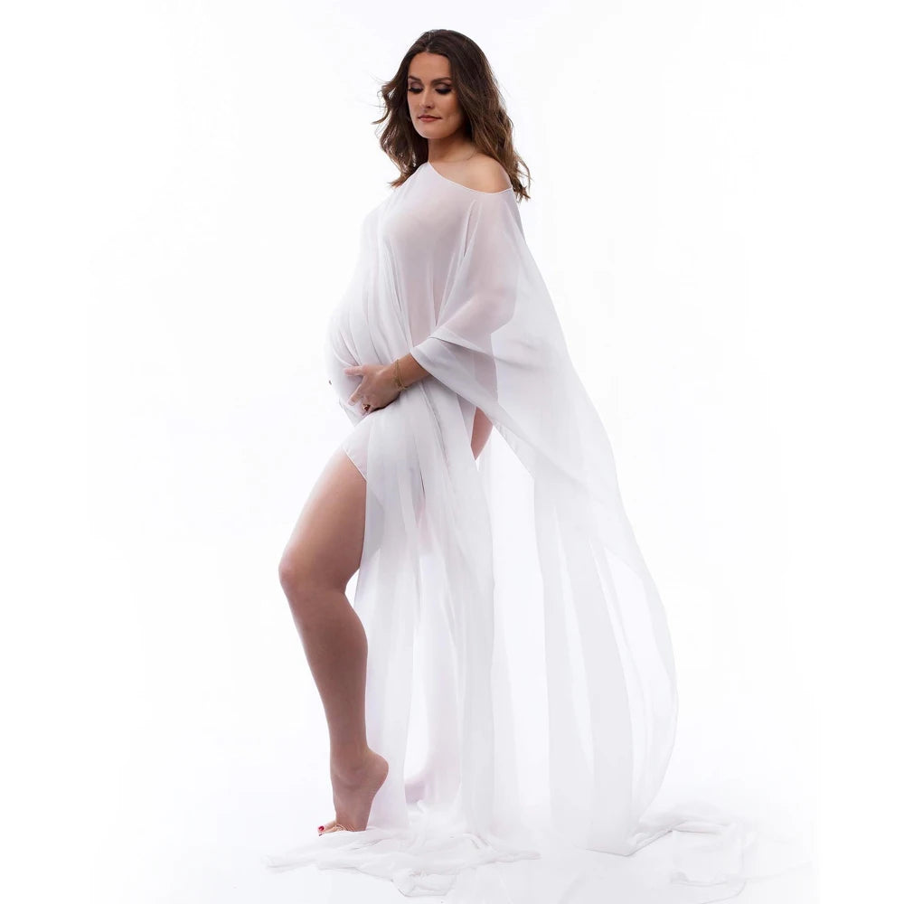 KMK - Maternity Soft Chiffon drape