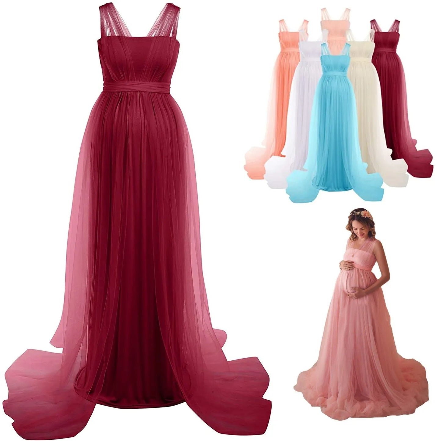 KMK - Maternity Tulle Gown